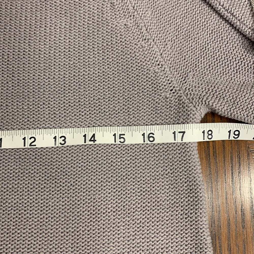 OLD NAVY Women’s Raglan Rolled Sleeves & Hem Cotton/Acrylic Gray Sweater Medium - Picture 4 of 14